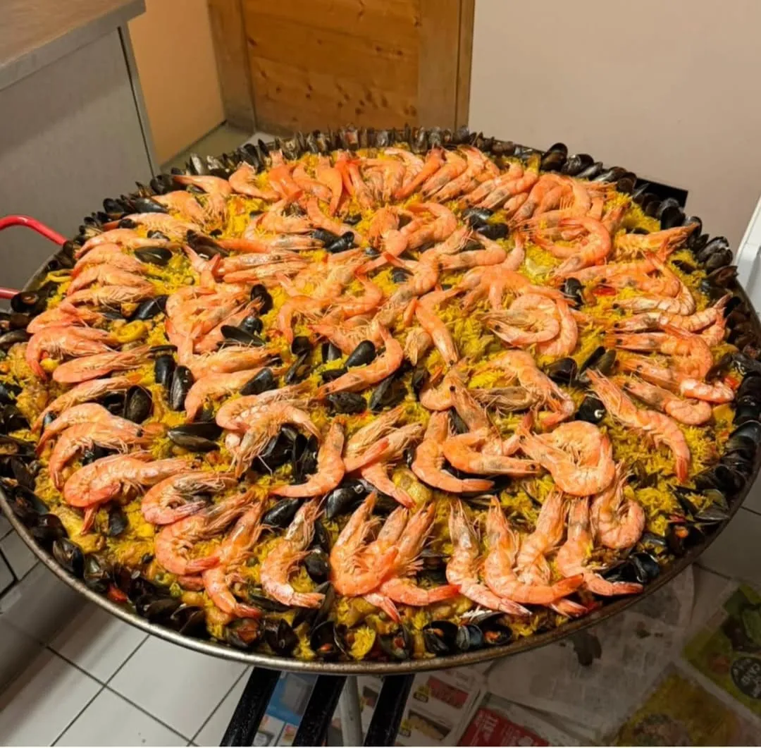 Préparation de paella